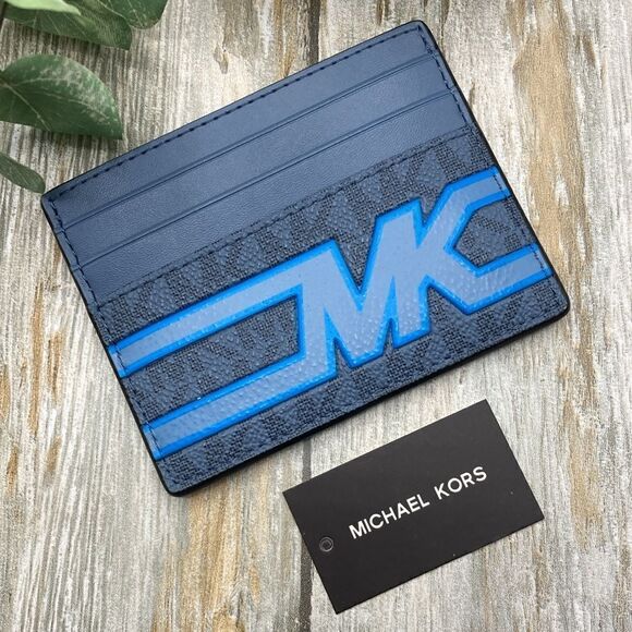 Michael Kors Cooper Graphic Logo Tall Card Case Bag Wallet Purse - Picture 3 of 7